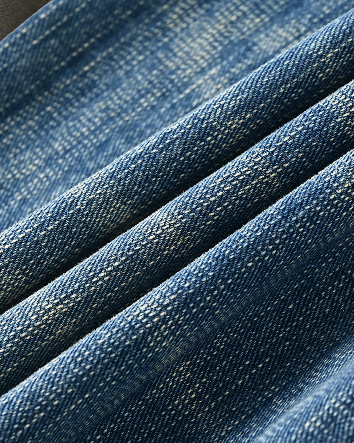 SLUB REPAIRED DENIM (LIGHT WASH)