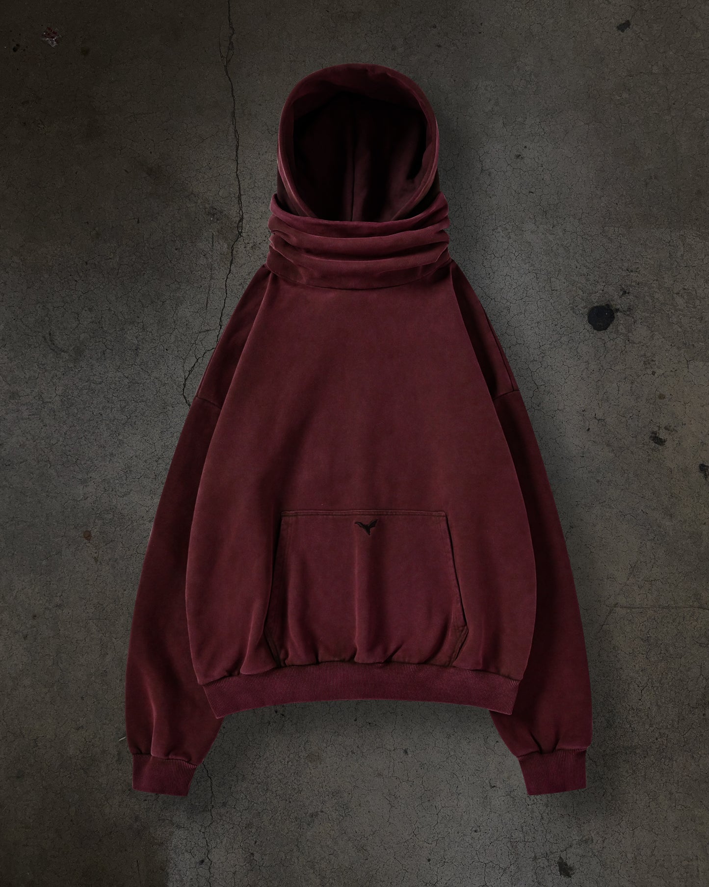 MASKED HOODIE (CRIMSON)