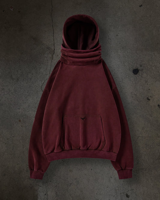 MASKED HOODIE (CRIMSON)