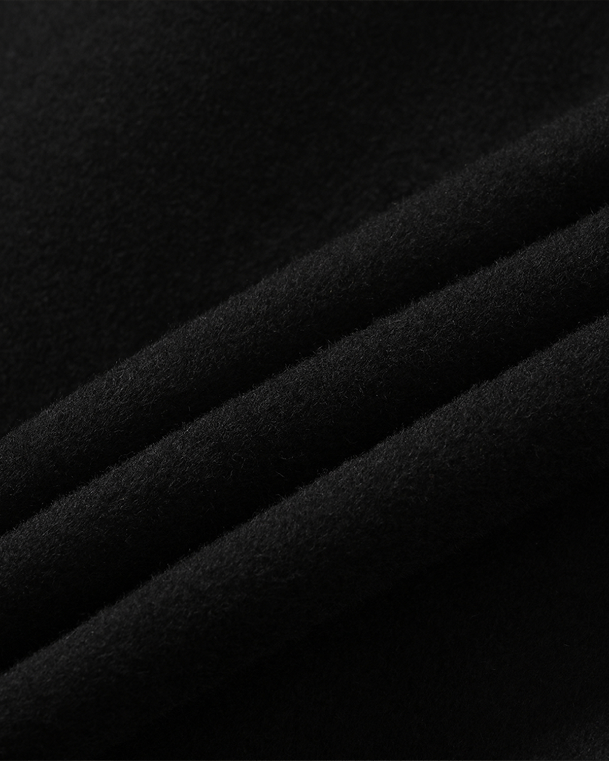 TAPED WOOL COAT (BLK/GREY)