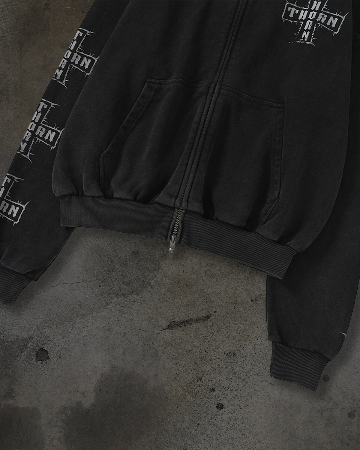 CROSS ZIPUP (COAL)