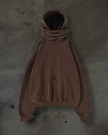 MASKED HOODIE (MOCHA)
