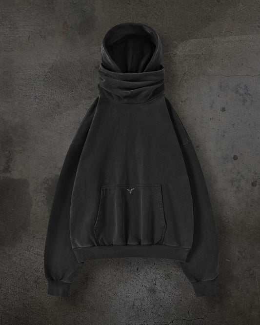 MASKED HOODIE (COAL)