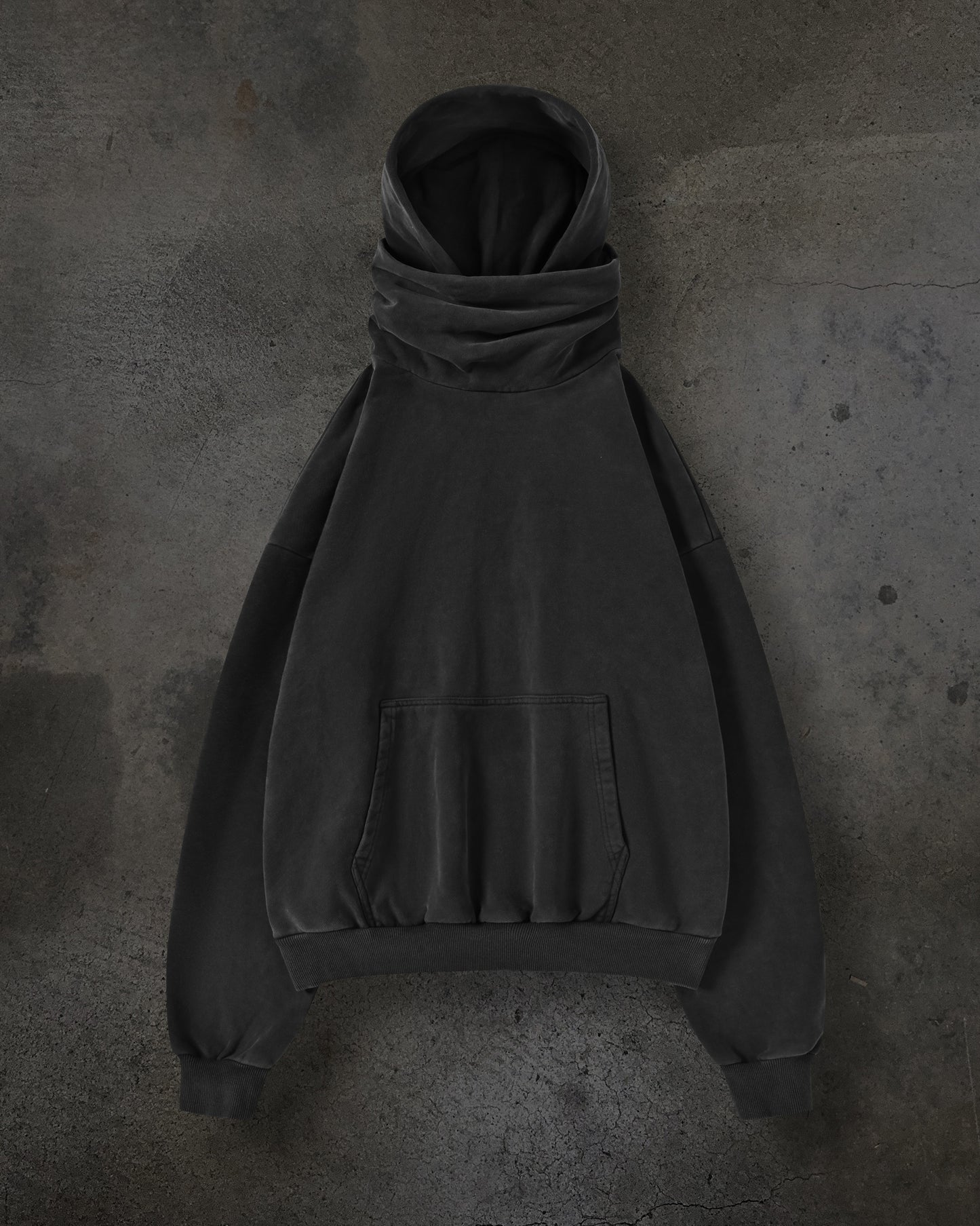 MASKED HOODIE (COAL)