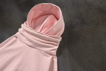 MASKED HOODIE (BABY PINK)