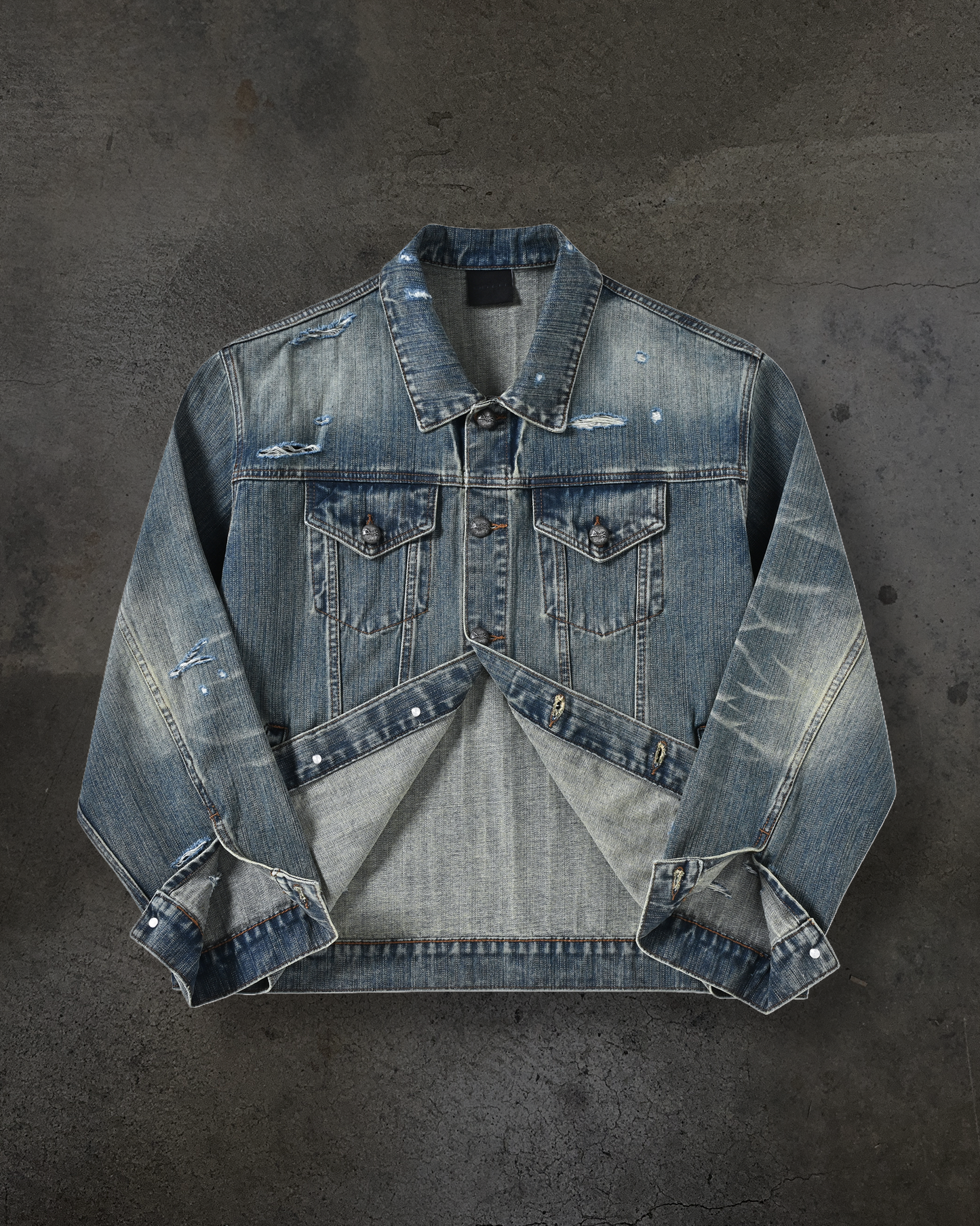 FADED DENIM JACKET (DIRTY WASH)