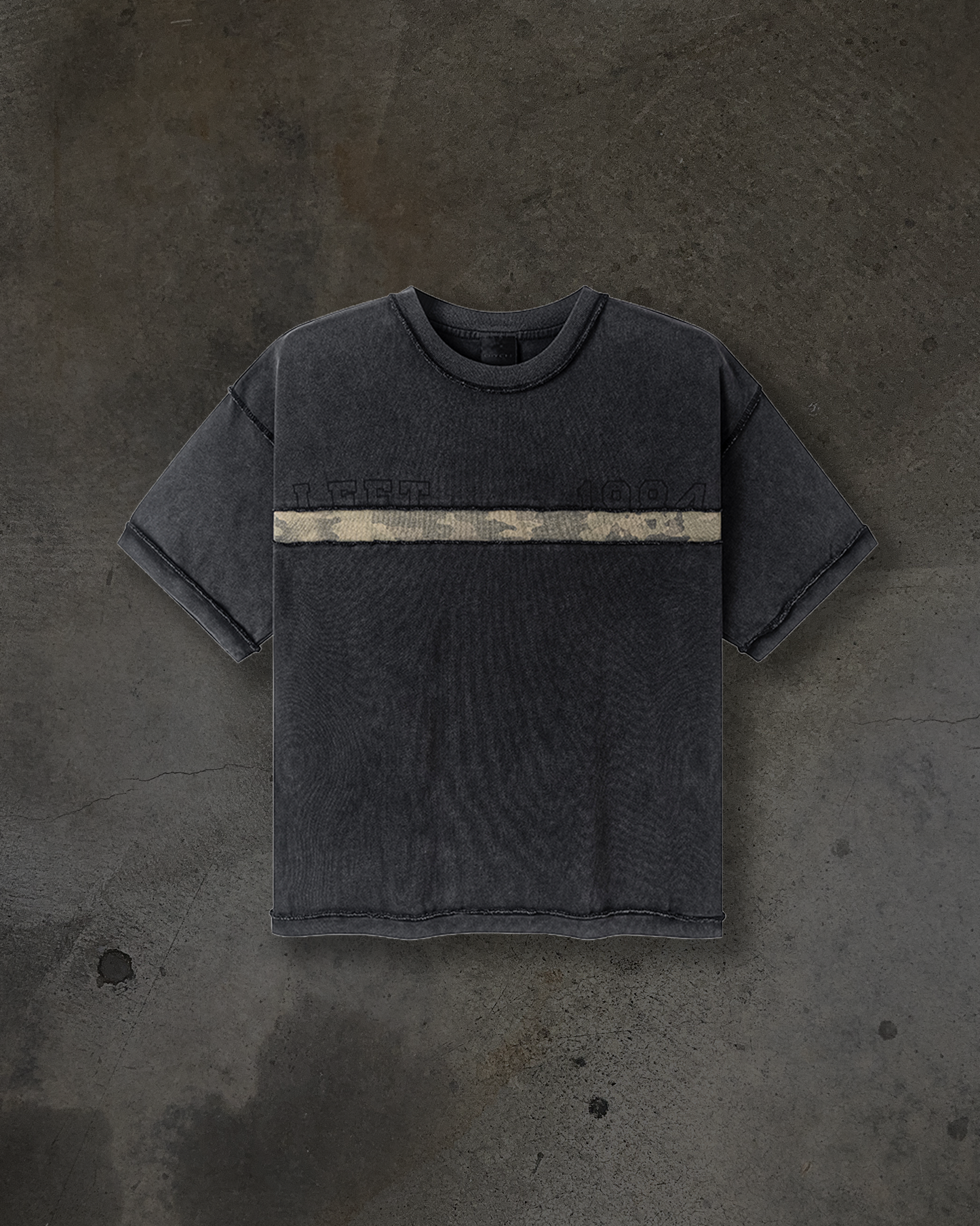 CAMO STRIPE TEE (COAL)