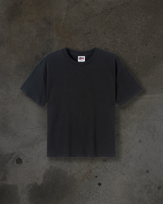 VINTAGE BLANK TEE (COAL)