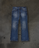 SLIM BOOTCUT COATED DENIM (WAXED BLUE)