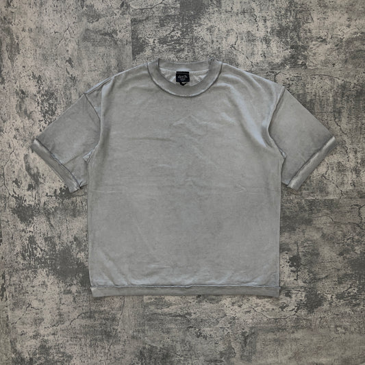BLANK DISTRESSED TEE (DYED GREY)