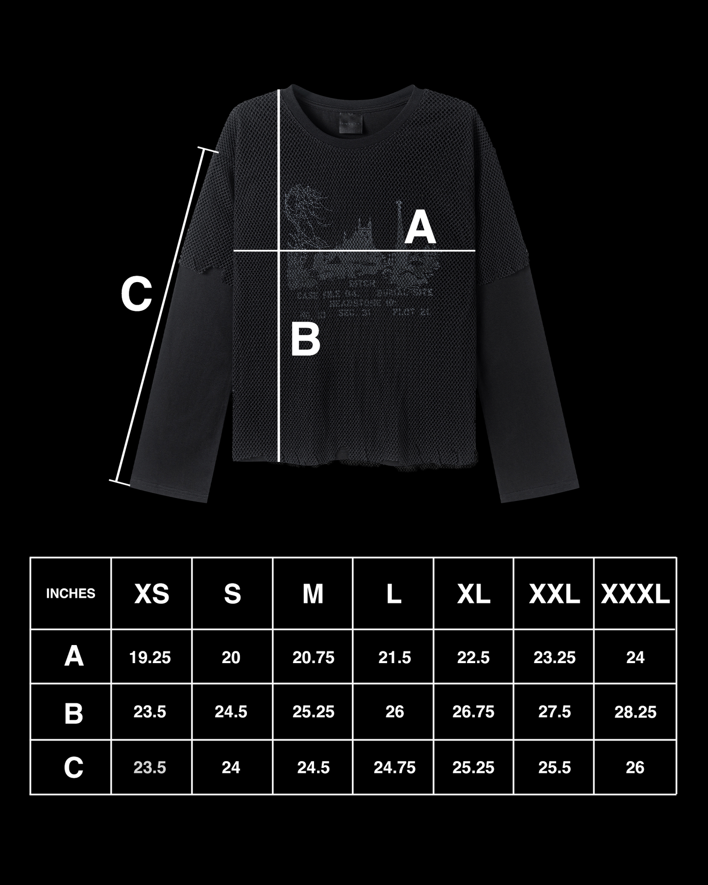 MESH LAYERED LONGSLEEVE (BONE)