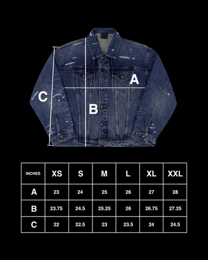 FADED DENIM JACKET (DARK WASH)