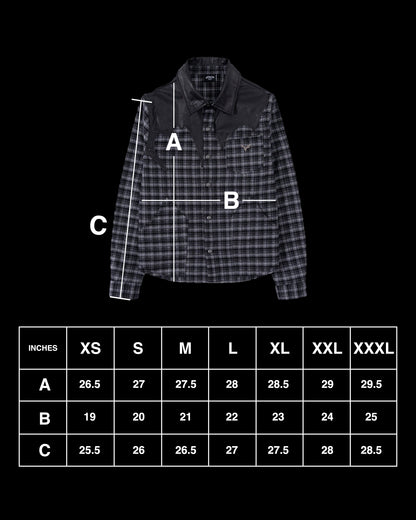 LEATHER FLANNEL (BLACK)