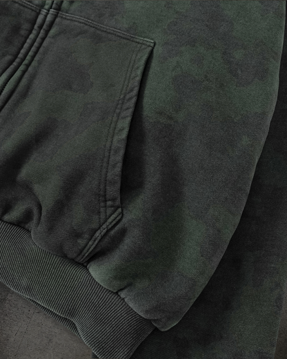 DOUBLE LAYERED BLANK ZIPUP (CAMO)