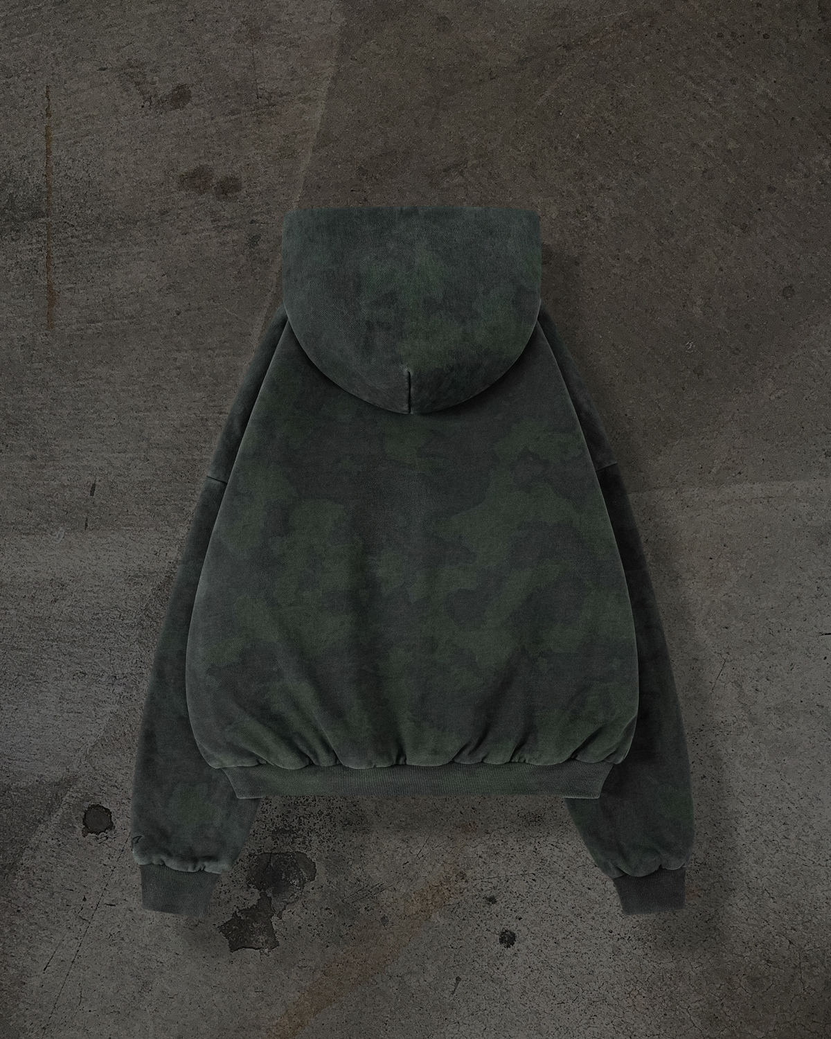 DOUBLE LAYERED BLANK ZIPUP (CAMO)