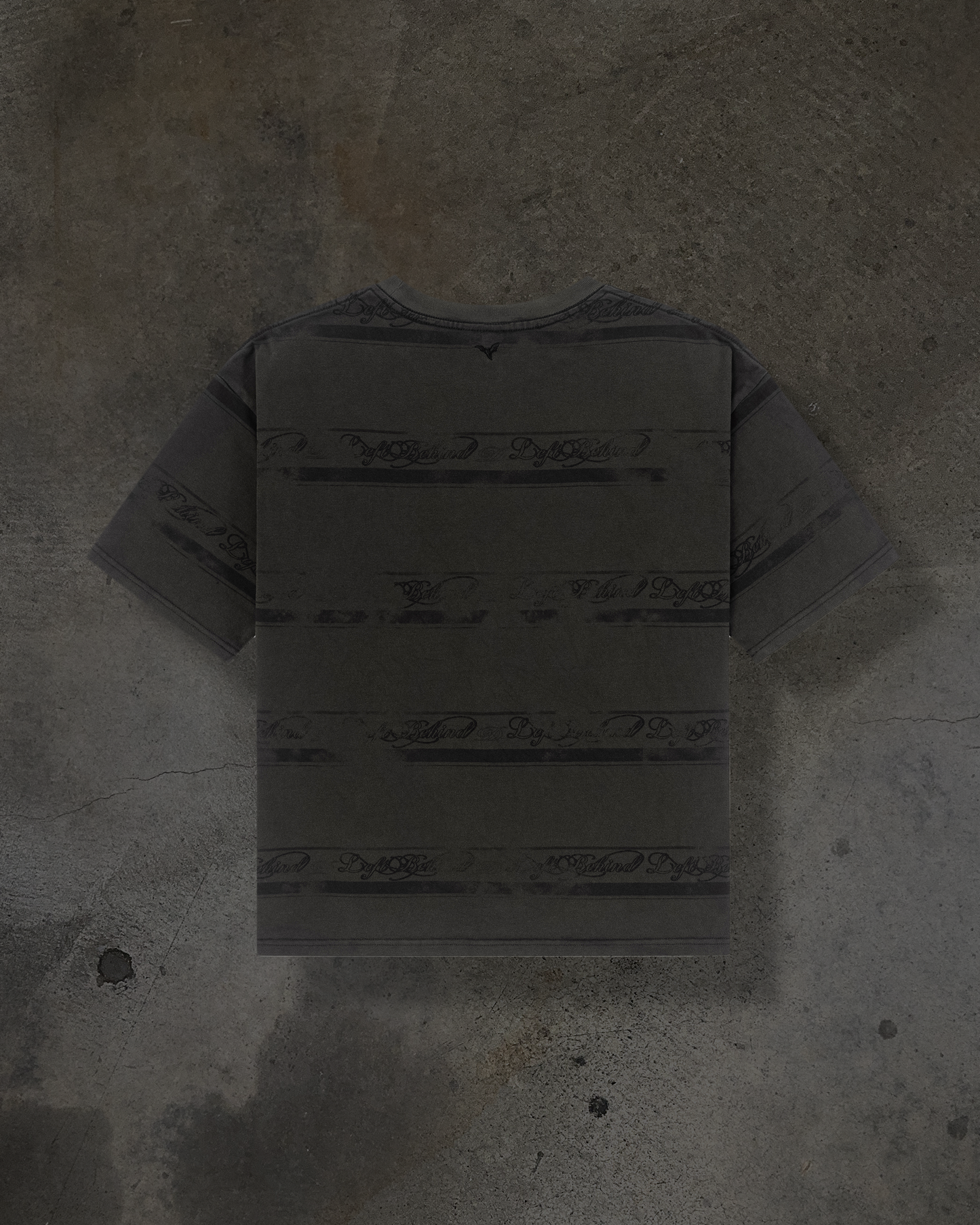 DISTRESSED STRIPE TEE (ASH)