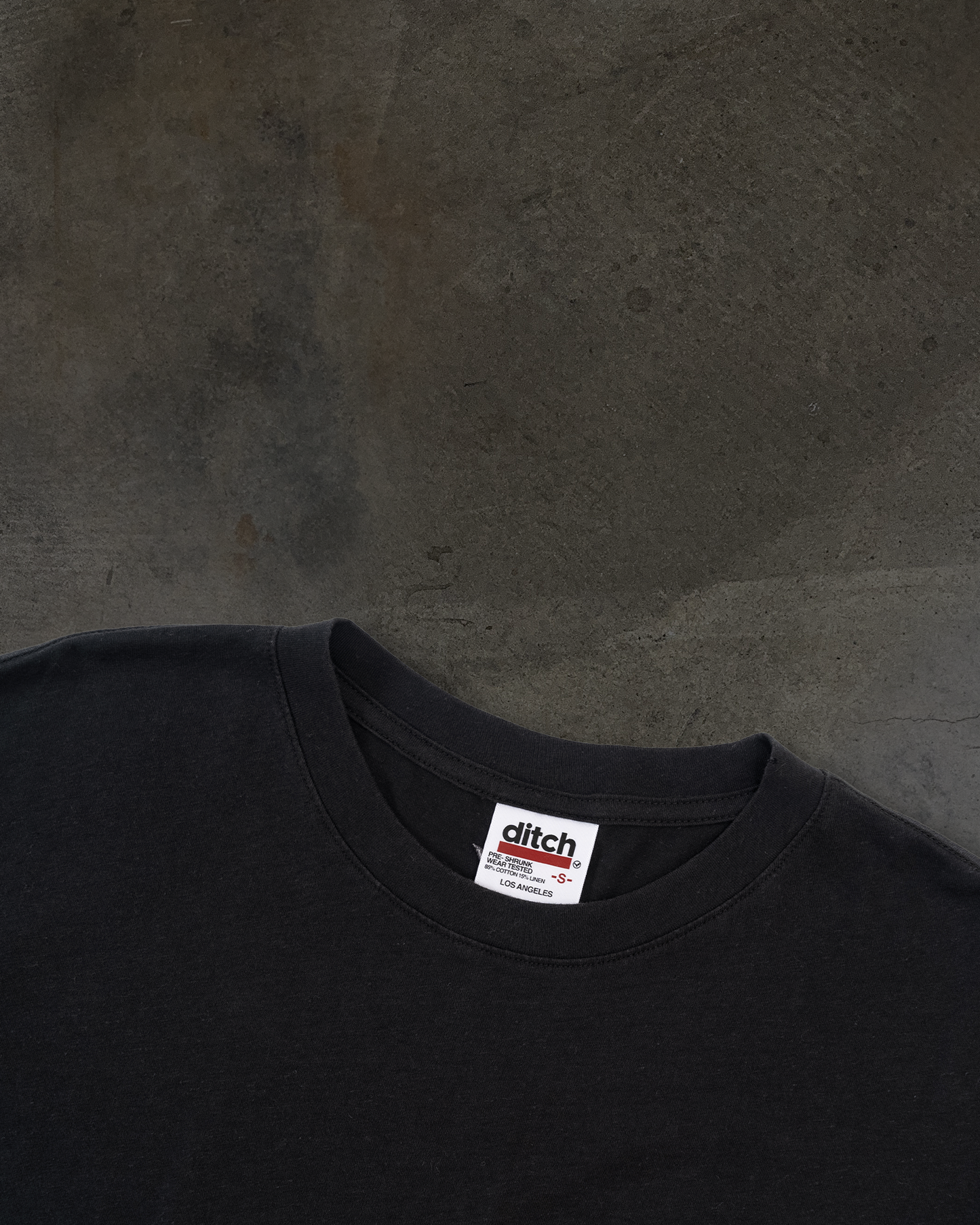 VINTAGE BLANK TEE (COAL)