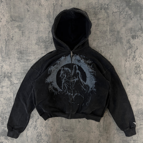 ★NOMANUAL★ ML HOODED ZIPUP WASHED CHARCOAL NM63HD01M1WC ☆NOMANUAL☆ ML HOODED ZIPUP WASHED BLACK NM63HD01M1WB M.L