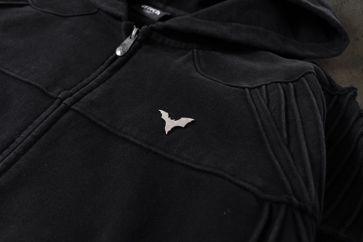 BIKER HOODIE (COAL)
