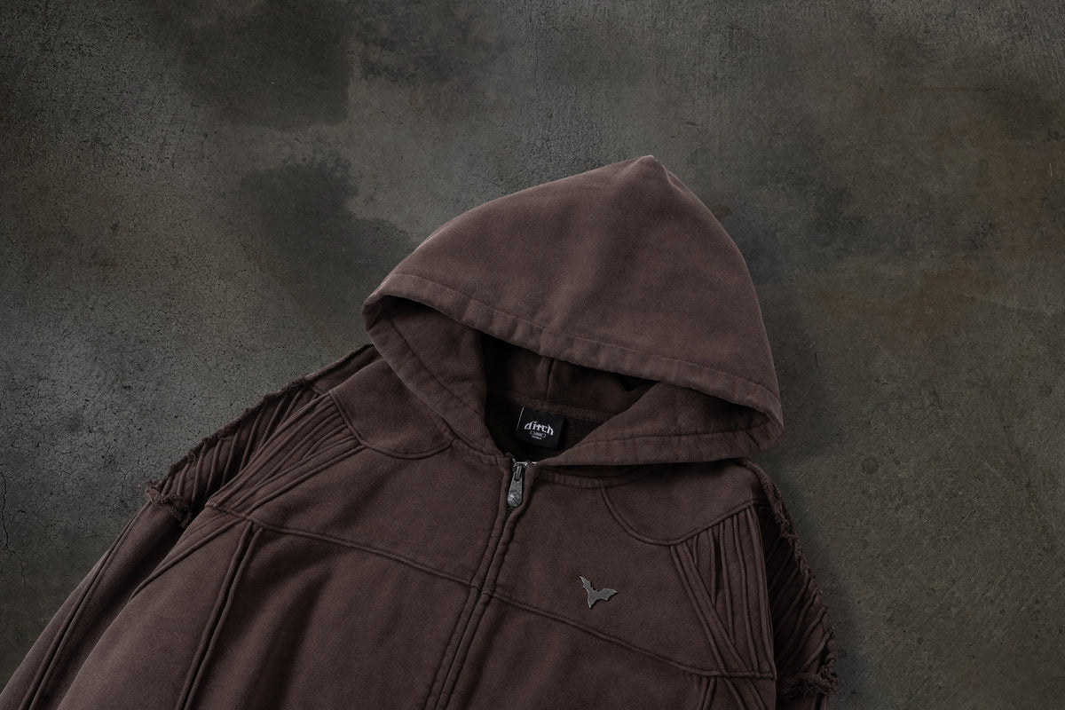 BIKER HOODIE (MOCHA)