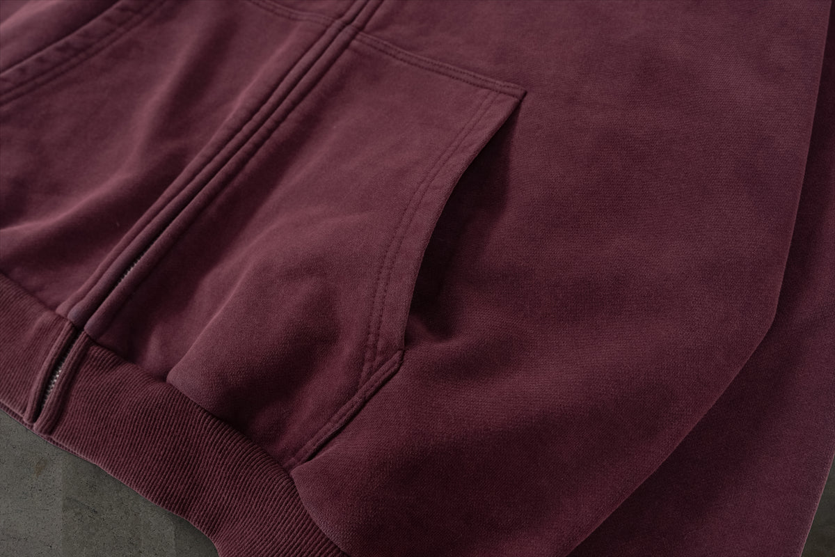 ATHLETIC ZIPUP (CRIMSON)