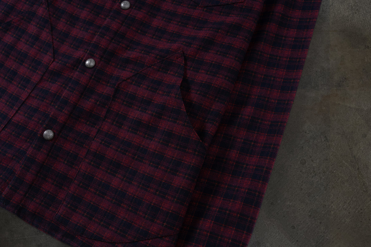 LEATHER FLANNEL (CRIMSON)