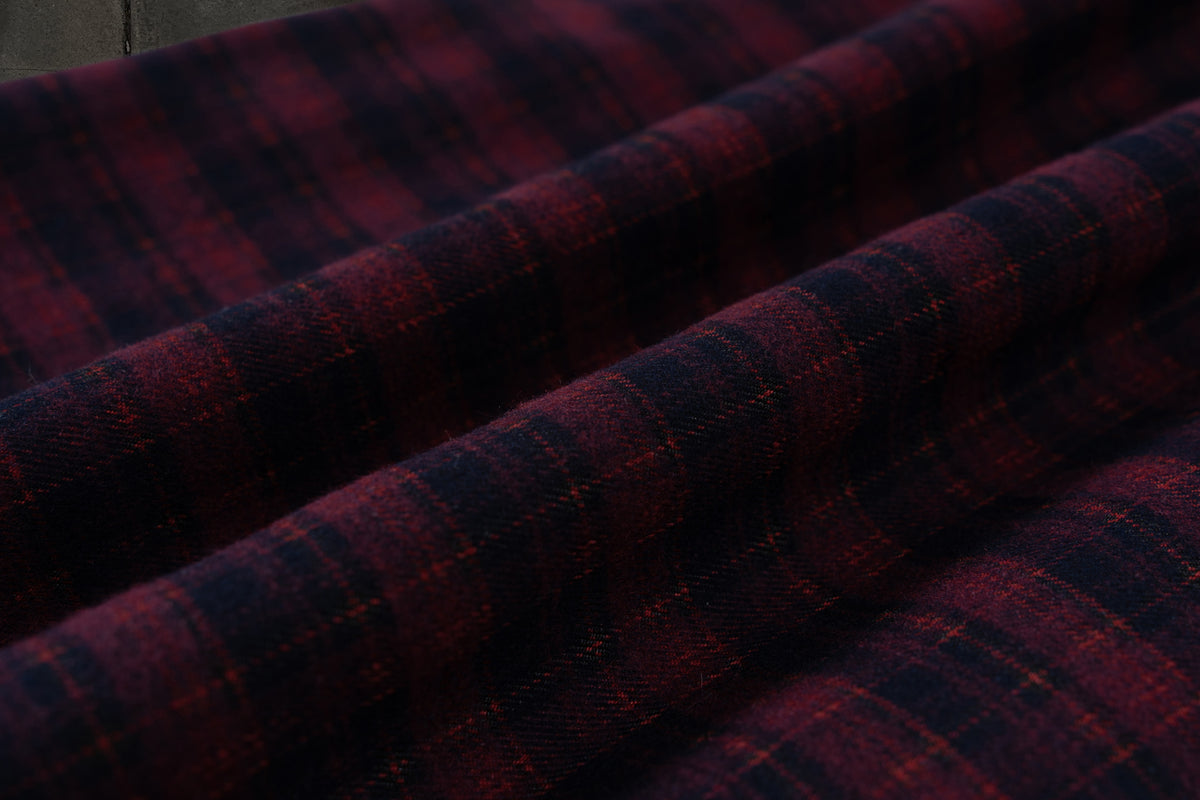 LEATHER FLANNEL (CRIMSON)