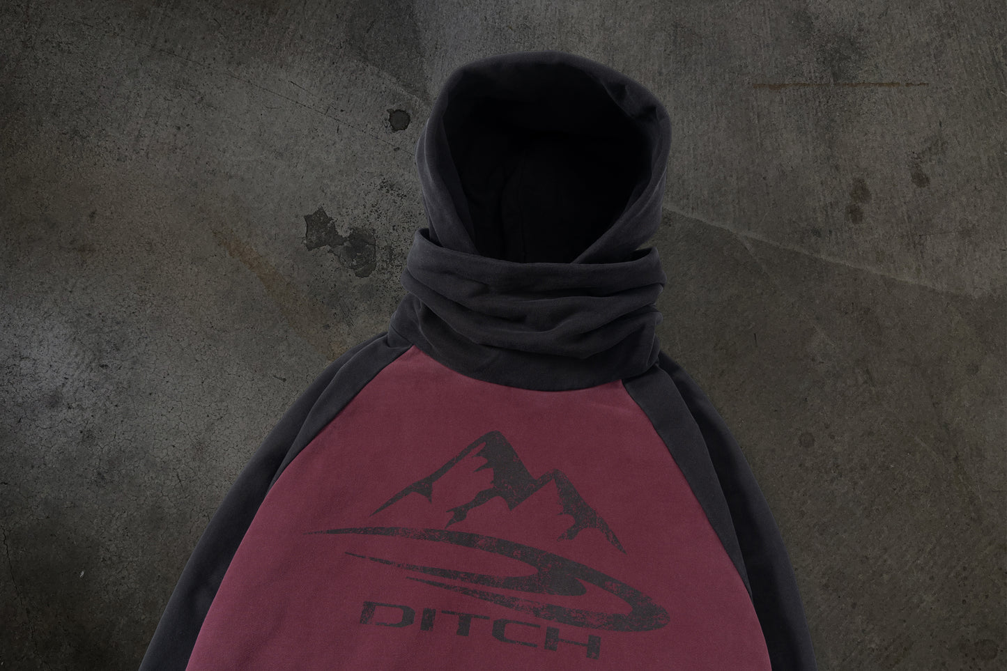 SUMMIT MASKED HOODIE (CRIMSON)