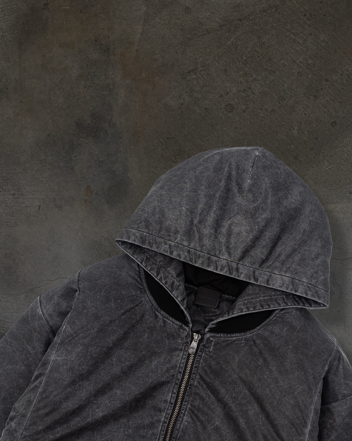 DYED NYLON BOMBER (COAL)